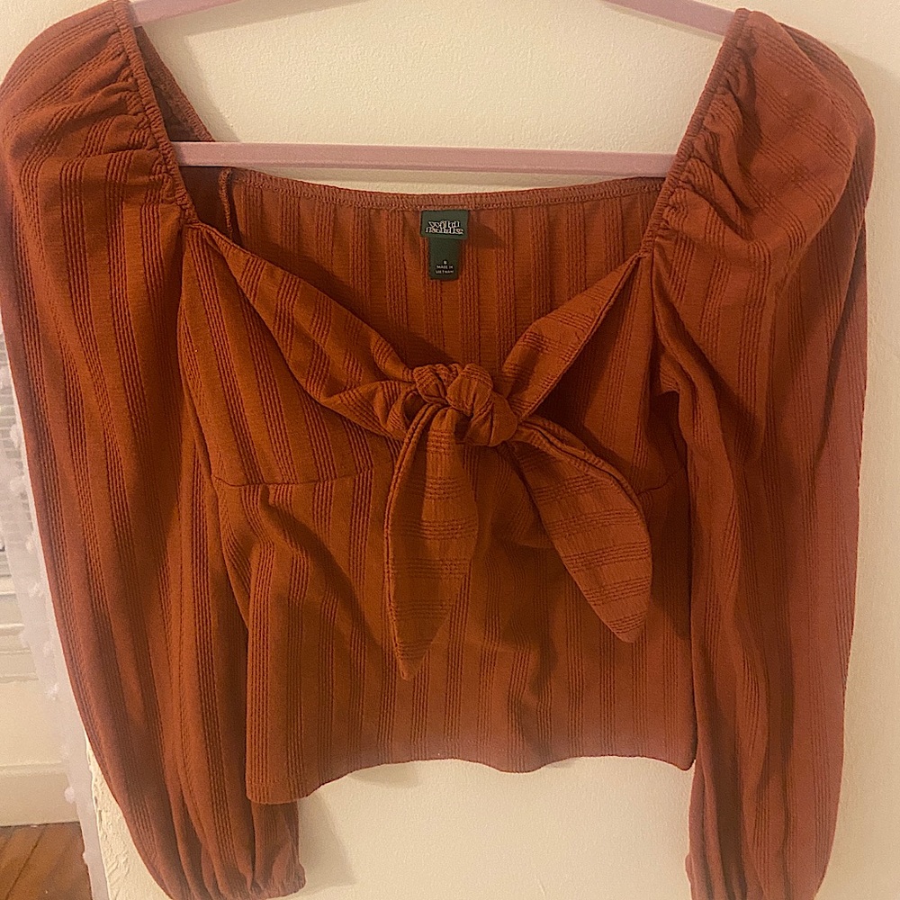 Puff Sleeve Crop Top